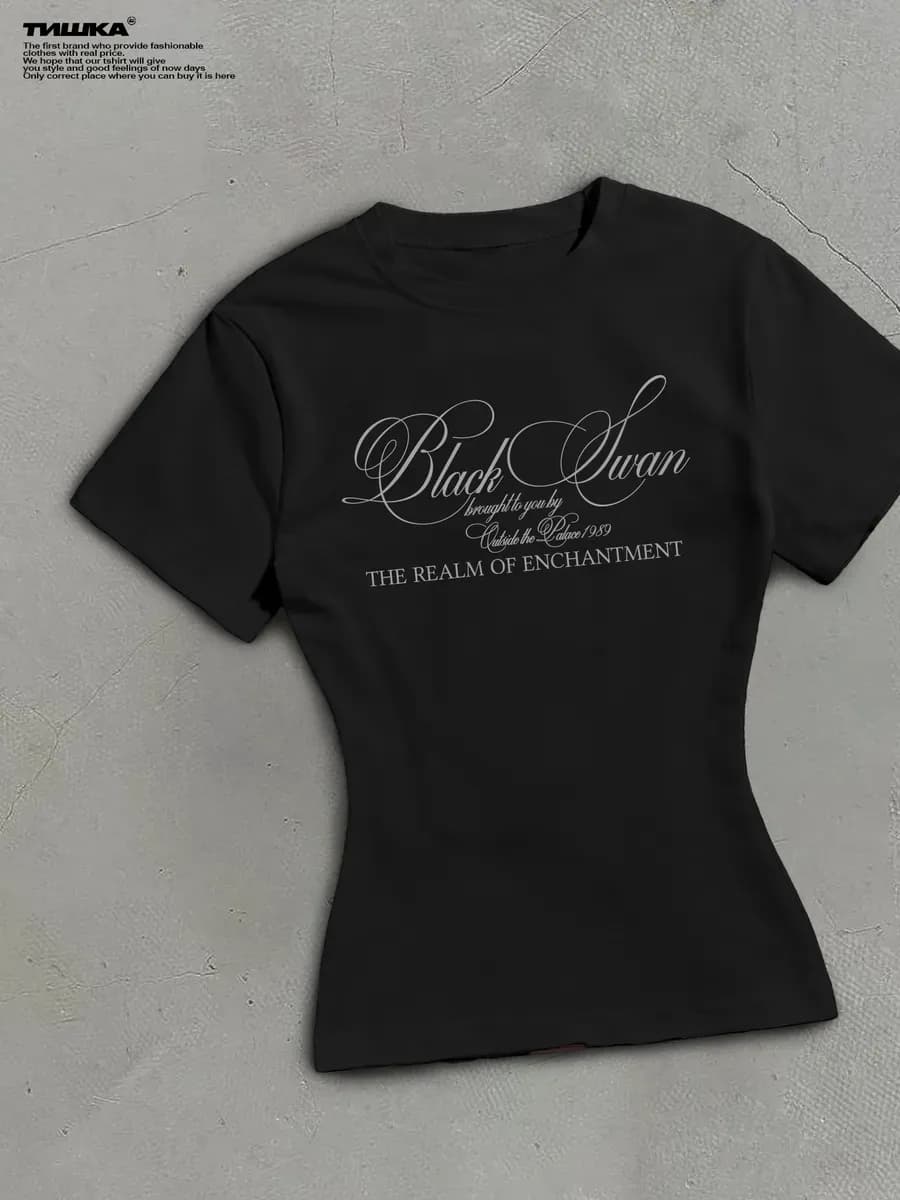 Облегающая футболка скимс с принтом винтаж