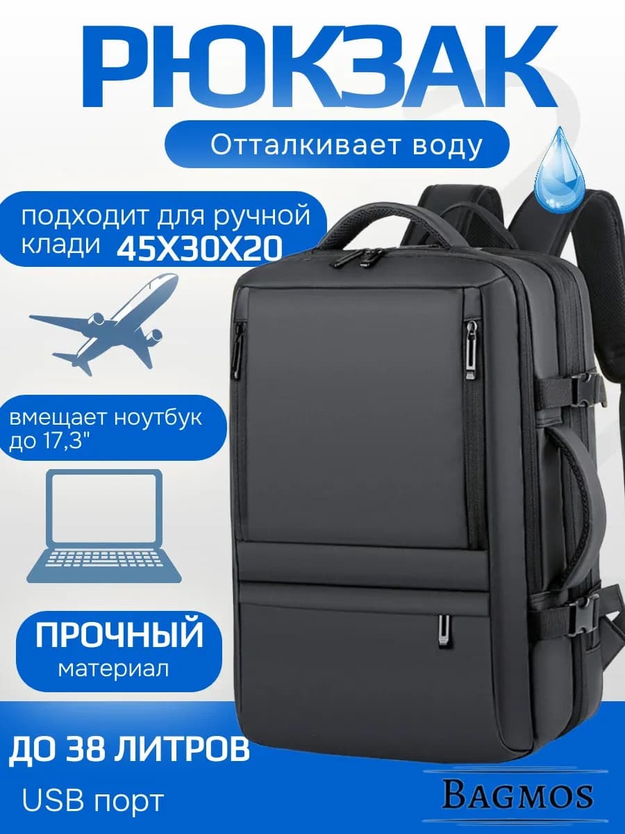 Рюкзак чемодан городской дорожный трансформер с USB