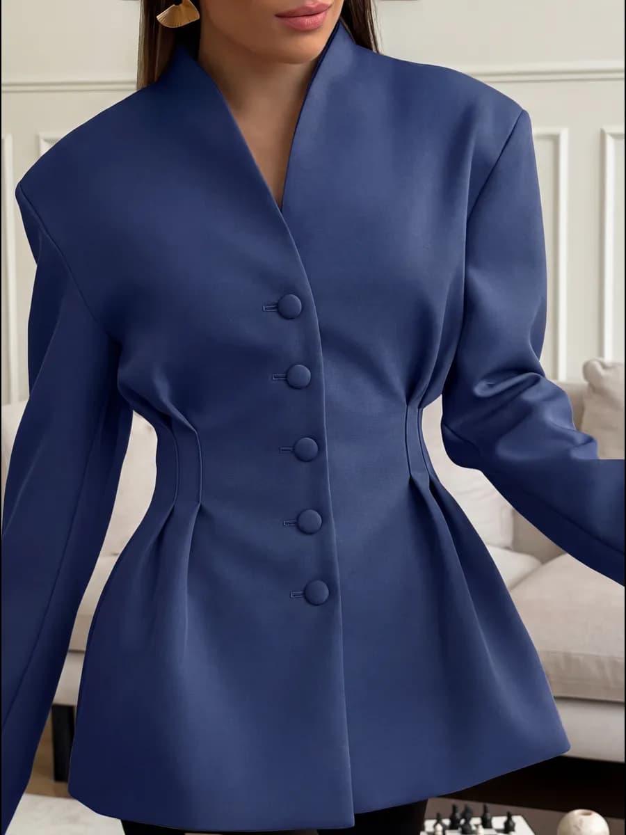 Пиджак приталенный удлиненный