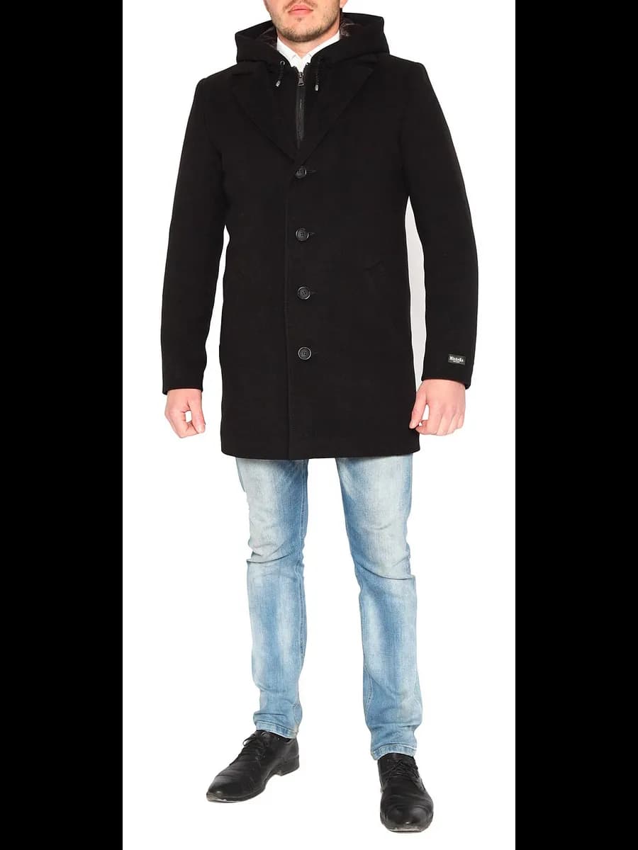 Пальто с капюшоном и подстежкой