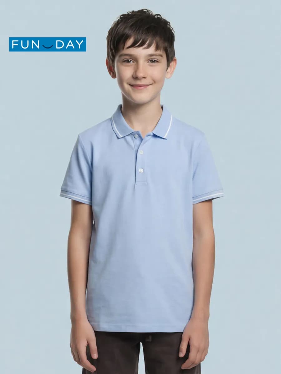 Рубашка детская с воротником поло