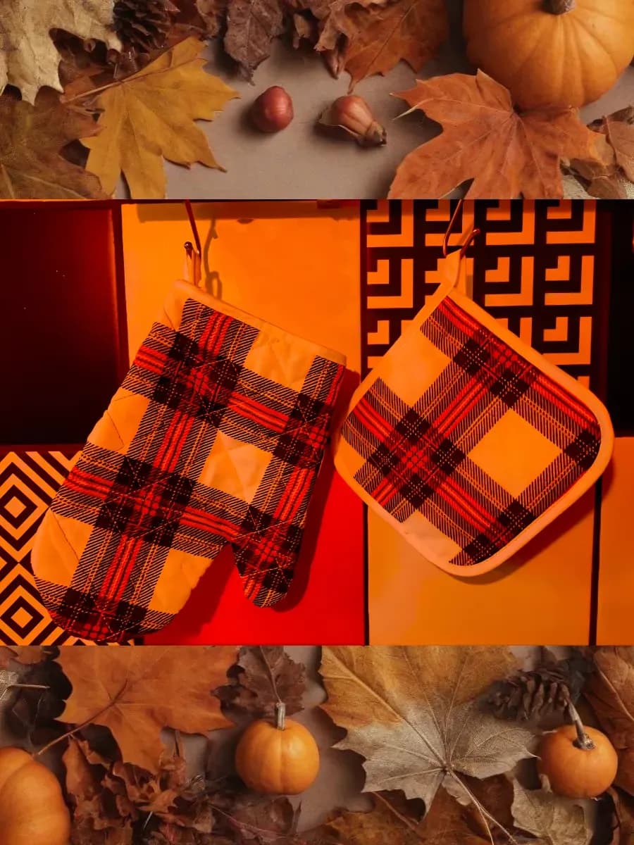 комплект кухонный " Клетка"