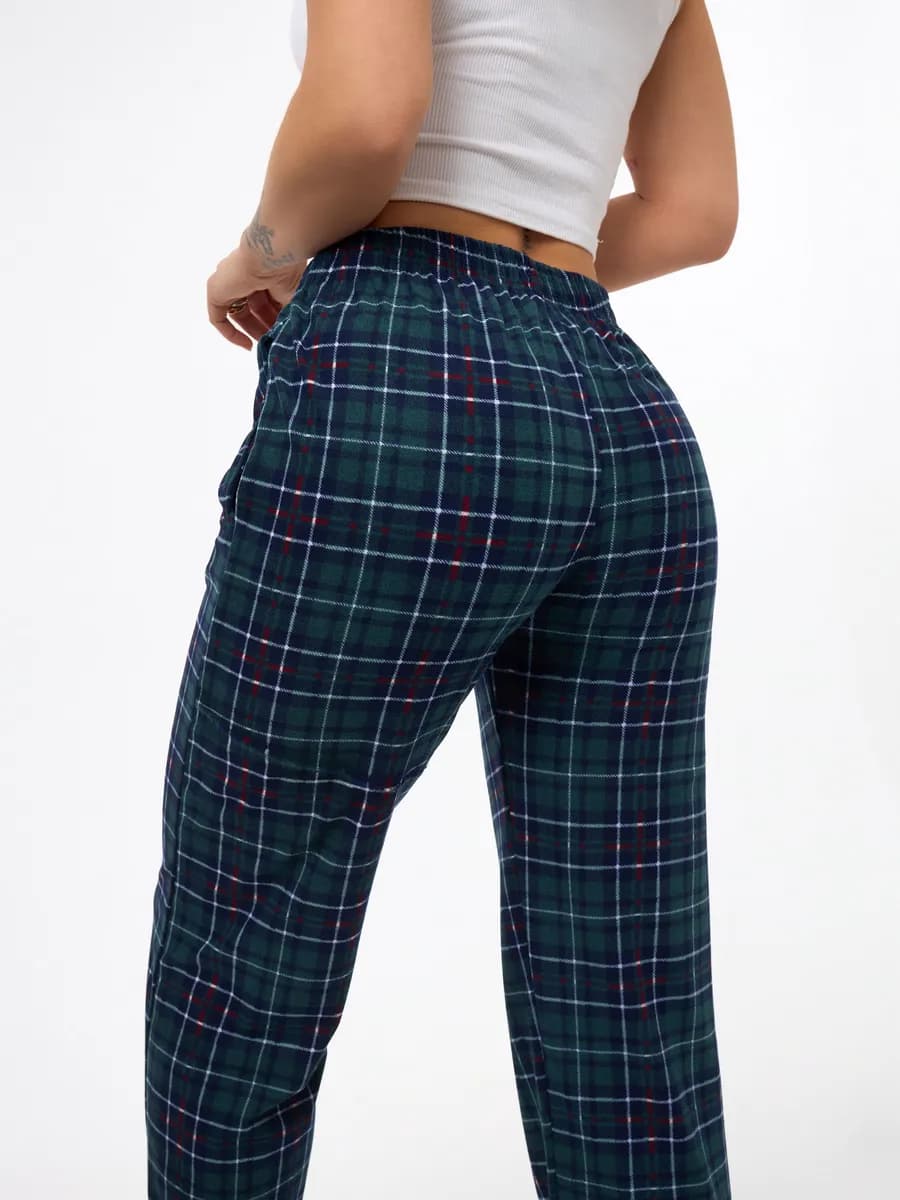 Домашние штаны в клетку