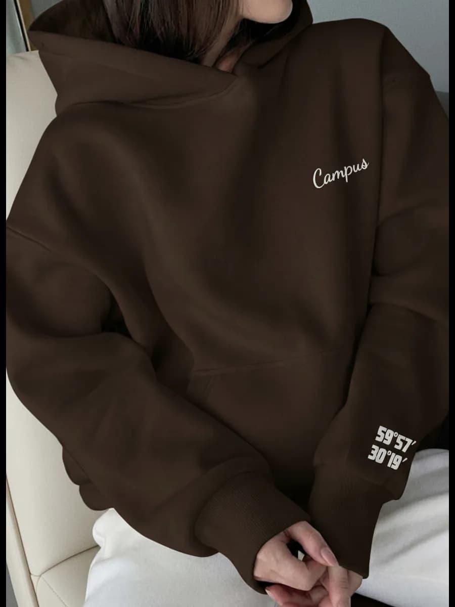 Худи оверсайз с капюшоном теплое с начесом