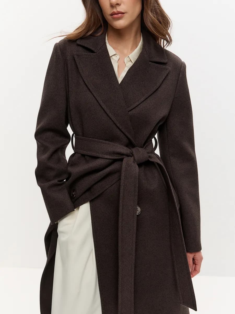 Пальто демисезонное длинное