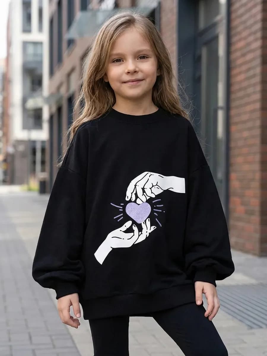 Свитшот подростковый толстовка оверсайз