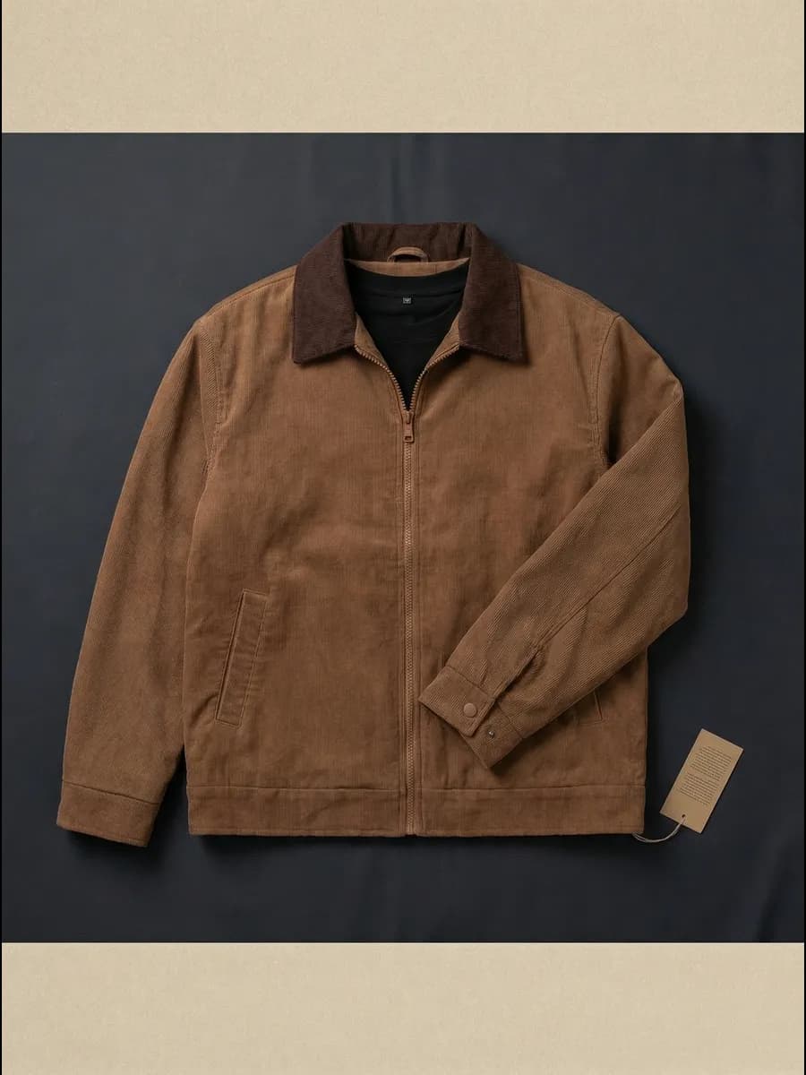 Вельветовая куртка демисезонная оверсайз