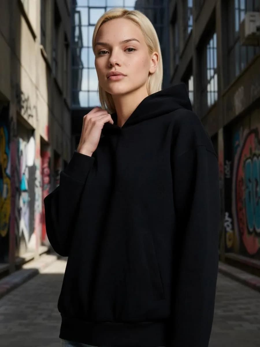 Худи с капюшоном без начеса